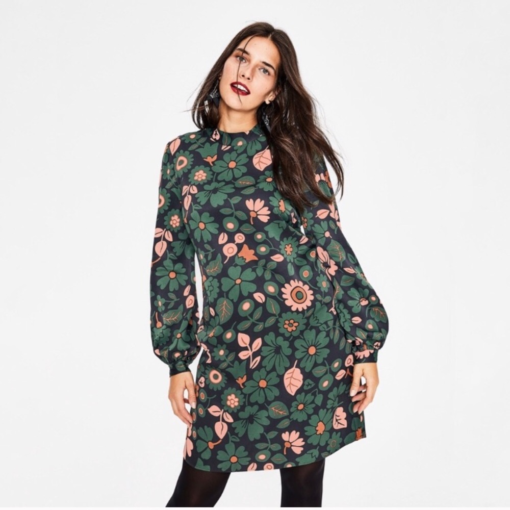 Boden Cristobel Long Sleeved Dress 12R
